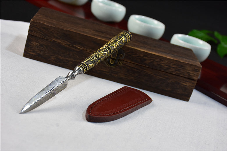 Longquan Hand-Forged Stainless Steel Tea Knife