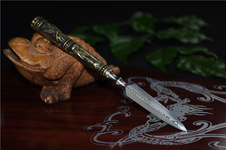 Longquan Hand-Forged Stainless Steel Tea Knife