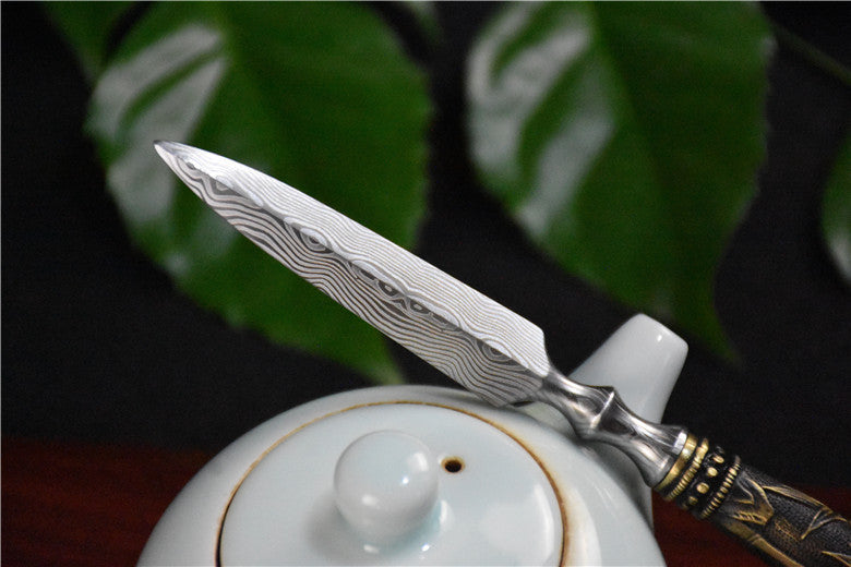 Longquan Hand-Forged Stainless Steel Tea Knife