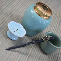 Dasheng Tea Knife — Pattern Steel &amp; Copper image preview