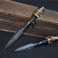 Dasheng Tea Knife — Pattern Steel &amp; Copper image preview