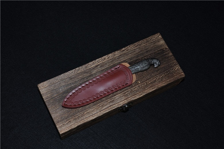 All-Metal Parrot Tea Knife — No. 45 Steel, Gift Box