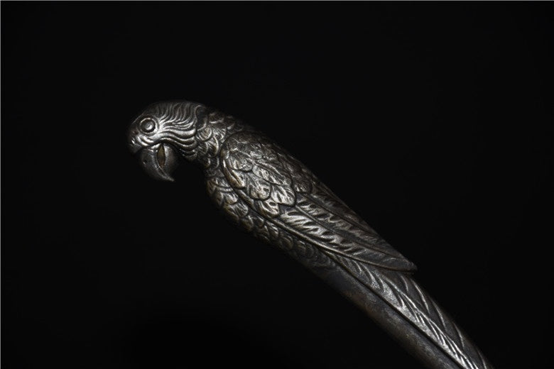 All-Metal Parrot Tea Knife — No. 45 Steel, Gift Box