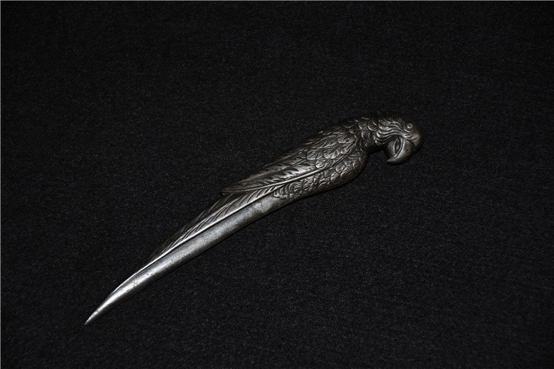 All-Metal Parrot Tea Knife — No. 45 Steel, Gift Box