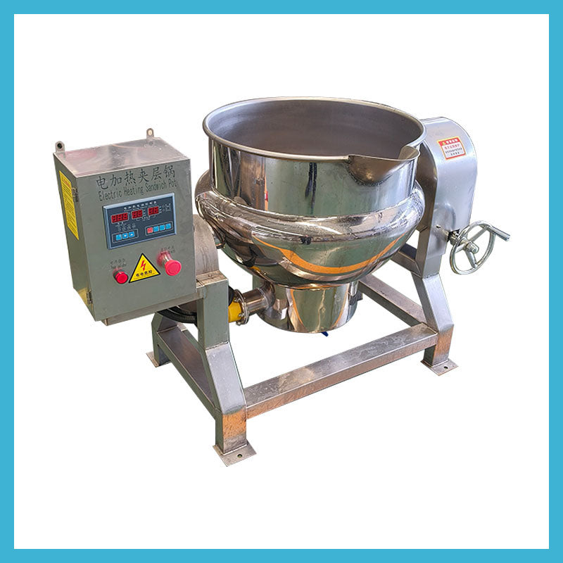 Commercial Tilting Electric Jacketed Kettle with Agitator