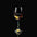 Crystal Wine Glass and Decanter Set with Floral Design