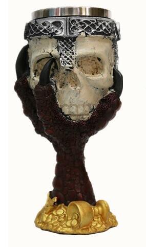 D&D Skull Goblet with Stainless Steel Lining
