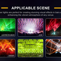 Full-Color 12W RGB Animation Laser Projector — DMX/ILDA image preview