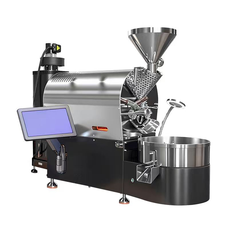 Commercial Drum Coffee Roaster, 20 kg/h