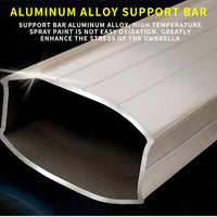 Commercial Patio Umbrella — 3×3 m Aluminum Roman Garden Parasol image preview
