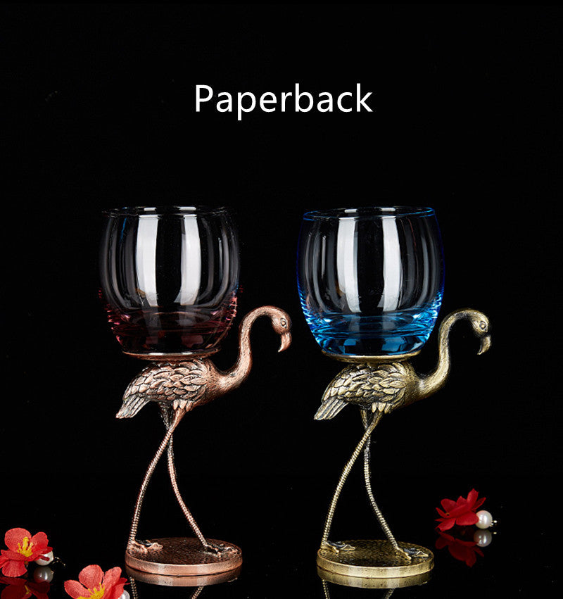 Limited Edition Iris and Crane Enamel Cocktail Glasses