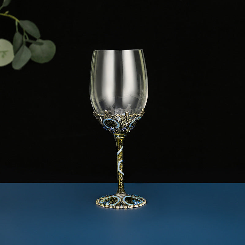 Retro-Style Wine Glass and Decanter Gift Set