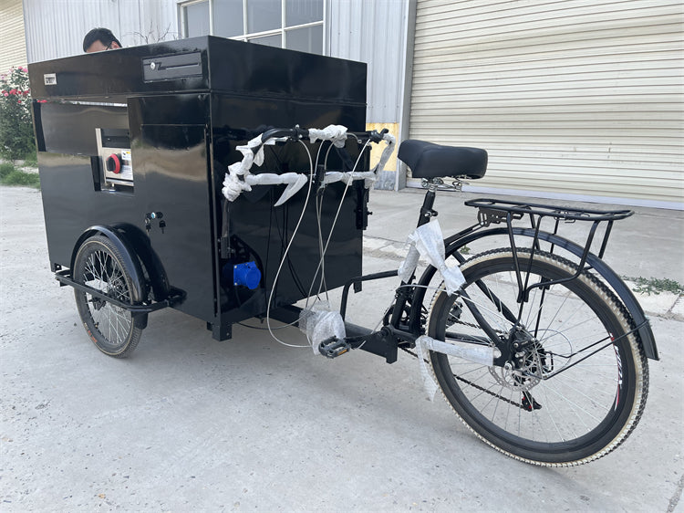 Electric Cargo Tricycle Coffee Bike — Mobile Food Cart