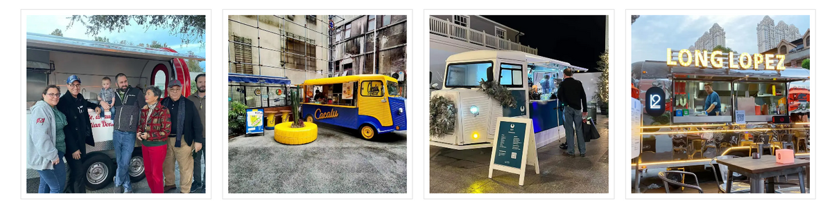 Vintage Wooden Churro Food Trailer — Mobile Vending Cart