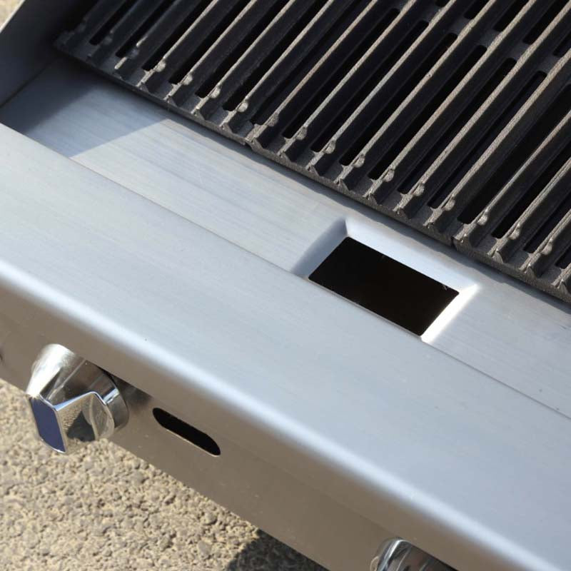 Commercial Gas Charbroiler — Heavy-Duty Countertop Stainless Steel