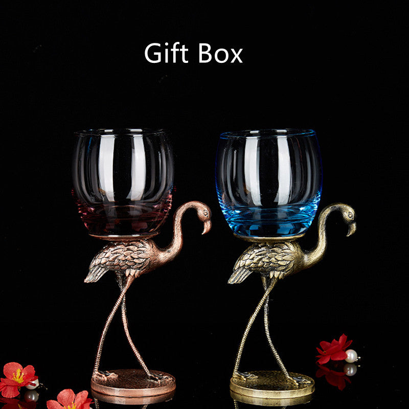 Limited Edition Iris and Crane Enamel Cocktail Glasses