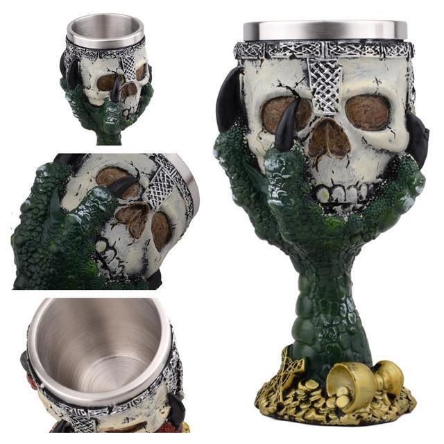 D&D Skull Goblet with Stainless Steel Lining