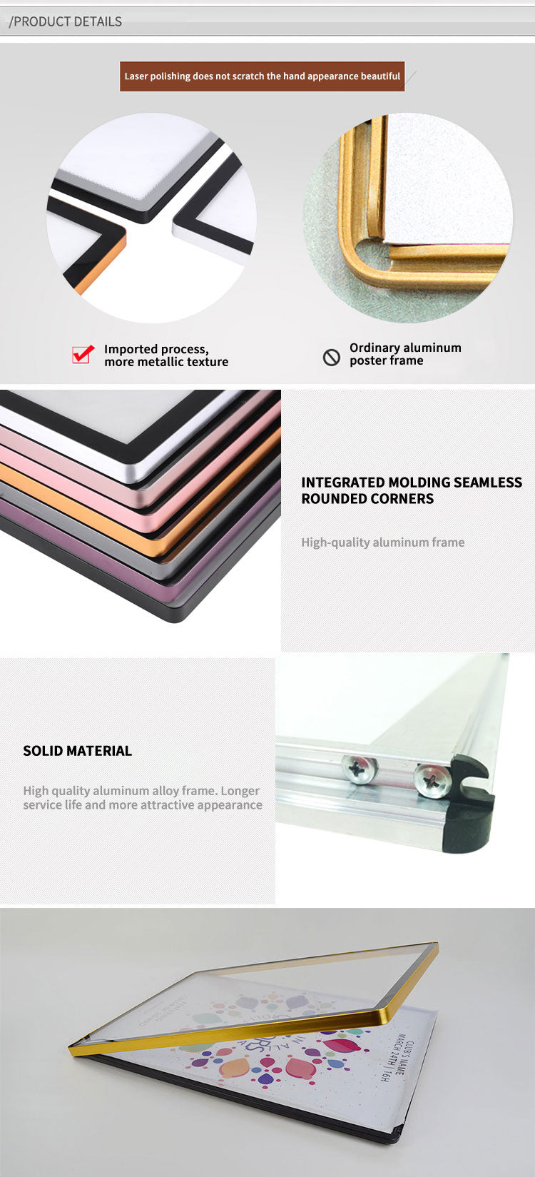 LED Snap-Frame Advertising Light Box — Ultra-Thin Poster Display