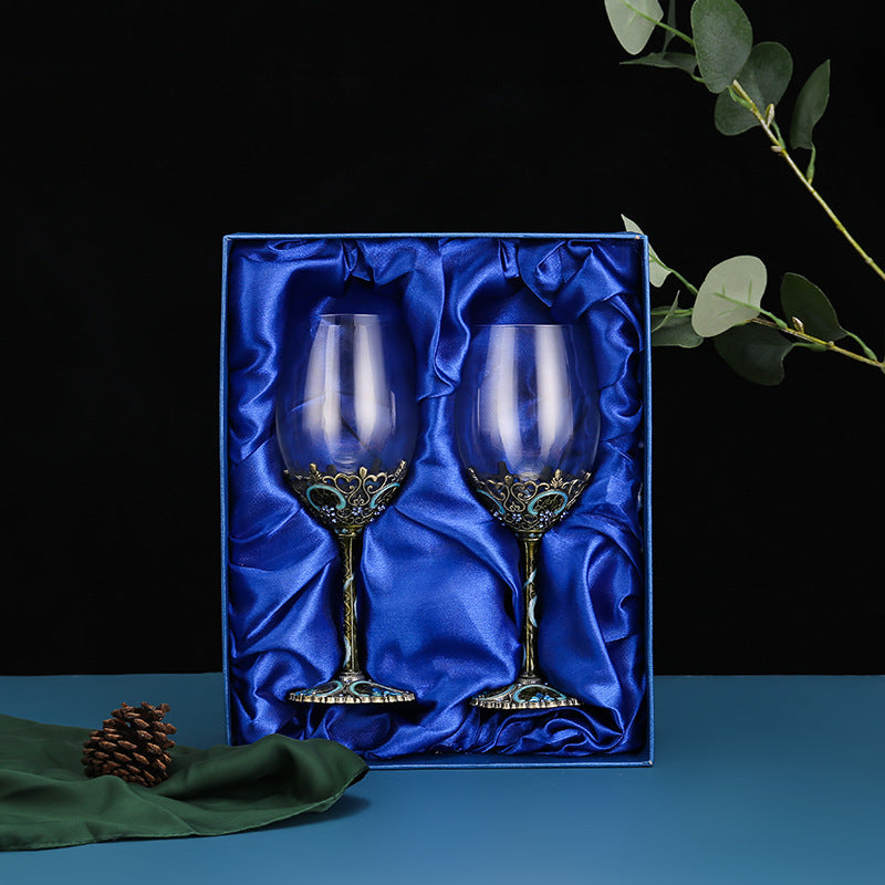 Retro Style Wine Glass and Decanter Gift Set