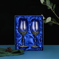 2 wine glasses in box