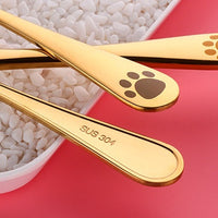 Kitty Paw Stainless Steel Cutlery Set — 3-Piece image preview