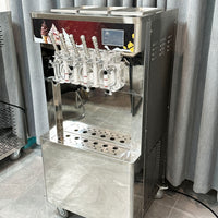 Commercial Soft Serve Ice Cream &amp; Slush Machine — 7 Flavors, 4 Cylinders image preview
