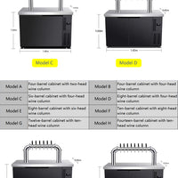 Commercial Draft Beer Cooler &amp; Dispenser — 2–10 Taps image preview