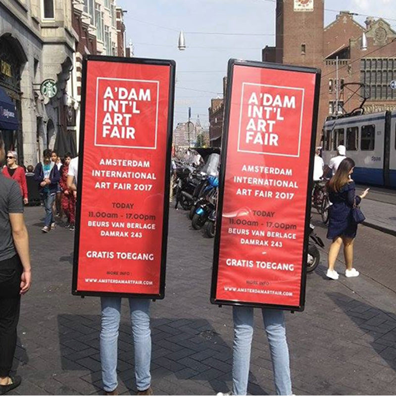 Portable Backpack LED Billboard — Double-Sided Light Box