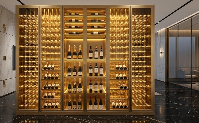 Commercial Wine Cellar Cabinet — Constant-Temperature Compressor