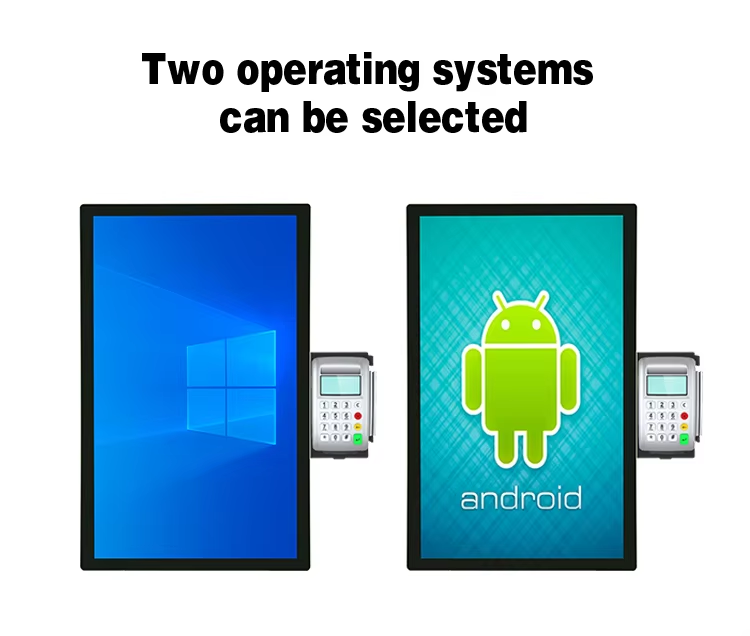 Self-Service Payment Kiosk — HD Touchscreen with Ticket Printer