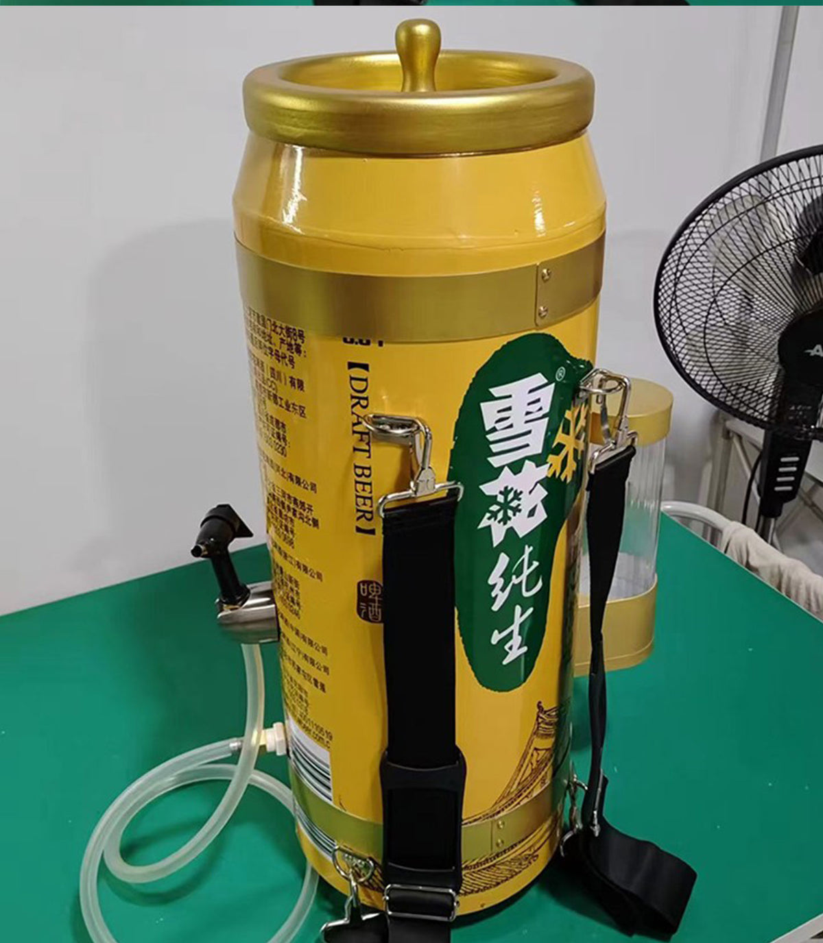 Wearable Backpack Beverage Dispenser — Mobile Event Drink Server