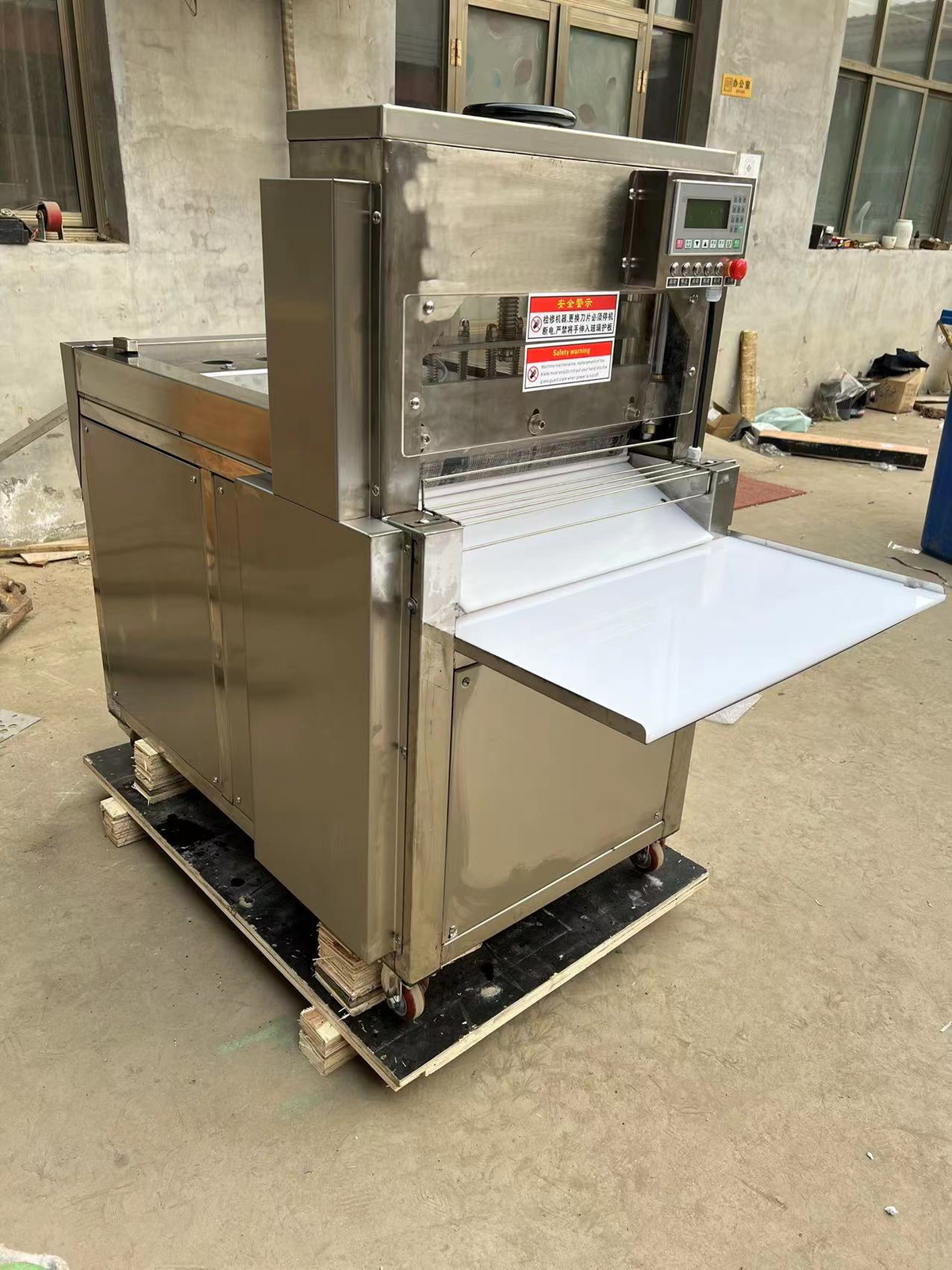 Frozen Meat Roll Cutting Machine — Automatic Beef & Mutton Slicer