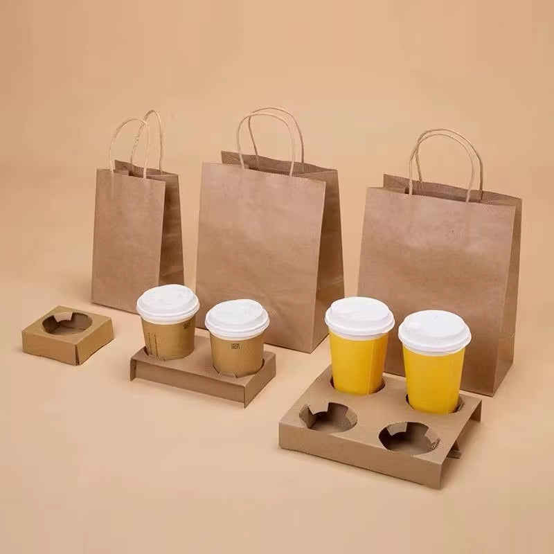 Custom-Printed Biodegradable Paper Coffee Cups