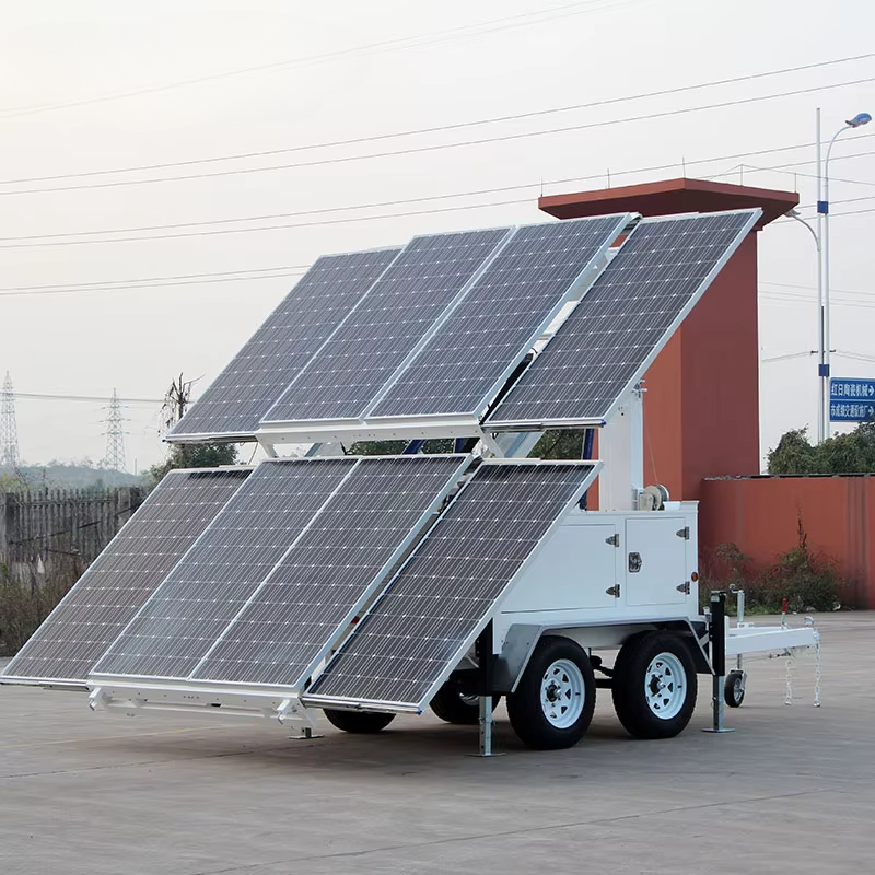 Mobile Solar Lighting Tower — Trailer-Mounted Off-Grid Power Station