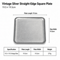 19.5*19.5 vintage silver