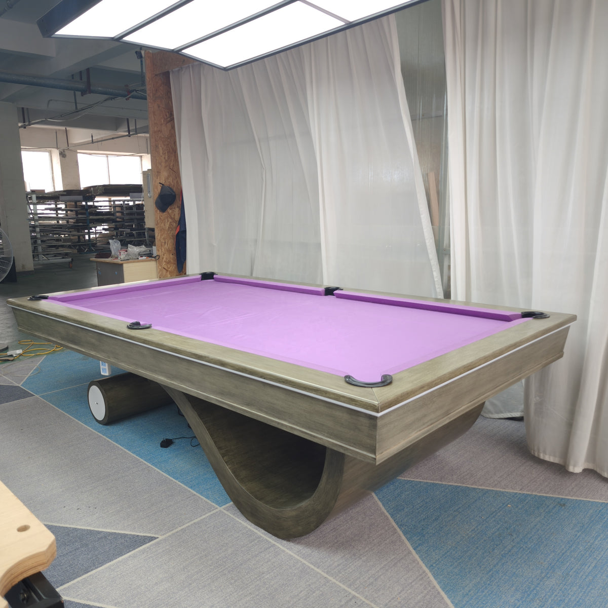 Solid Walnut Slate Pool Table — American 7/8/9 ft