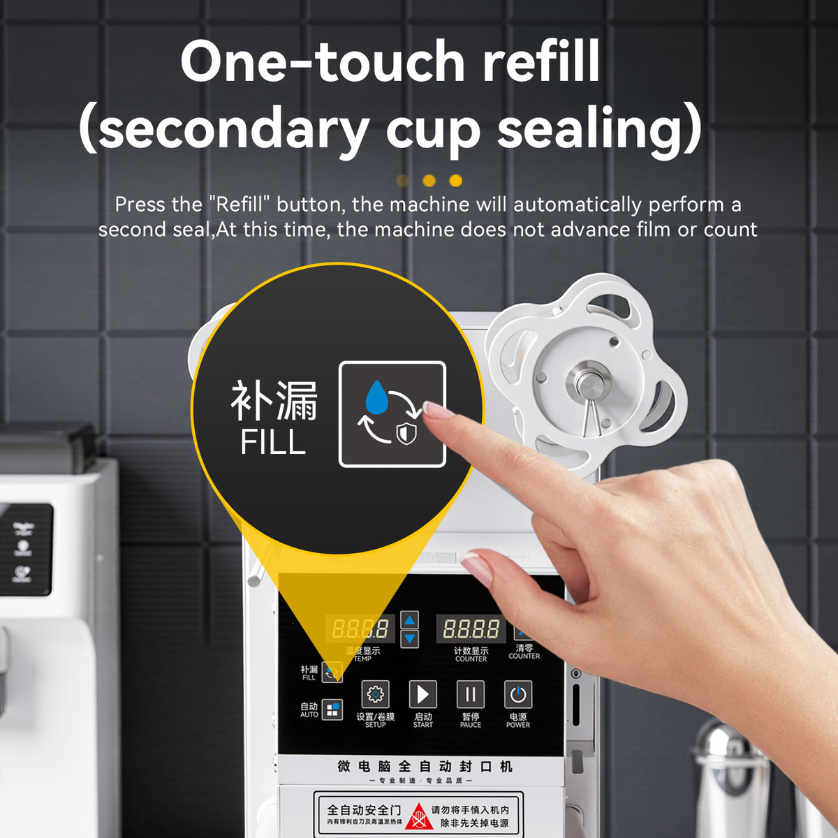Commercial Cup Sealing Machine — Automatic for Plastic & Paper Cups