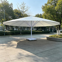 Outdoor Restaurant Umbrella with Aluminum Shaft and Marble Base image preview