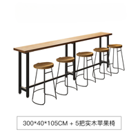 Commercial Bar Furniture Set — Solid Wood Tables &amp; Bar Stools image preview