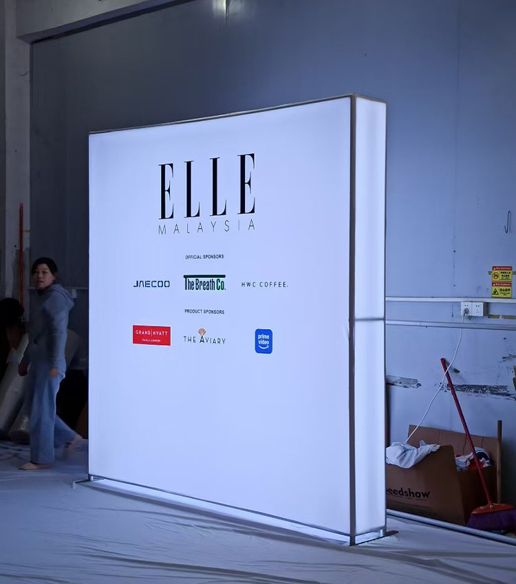 LED Fabric Backdrop Display Stand — Tension Light Box