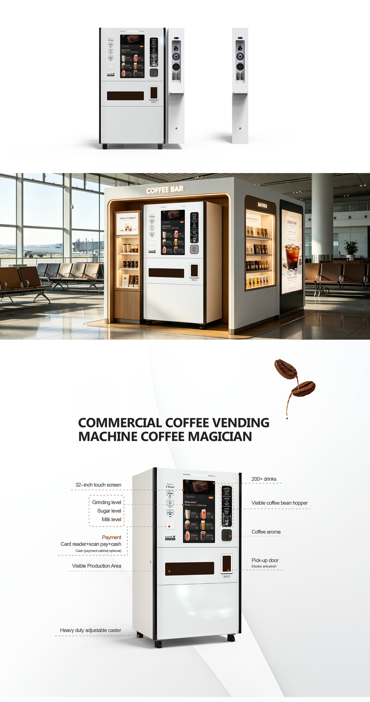 Multi-Drink Vending Machine — Coffee, Soda & Tea – BarEquip.Pro
