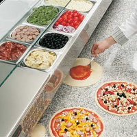 Refrigerated Prep Pizza Counter — 2-Door with Drawers image preview