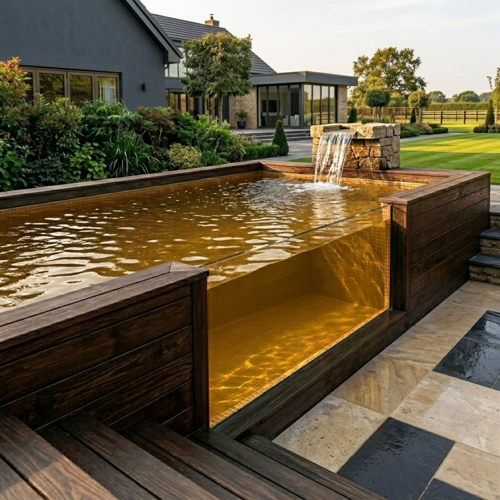Prefab Above-Ground Fiberglass Swimming Pool — Container Series