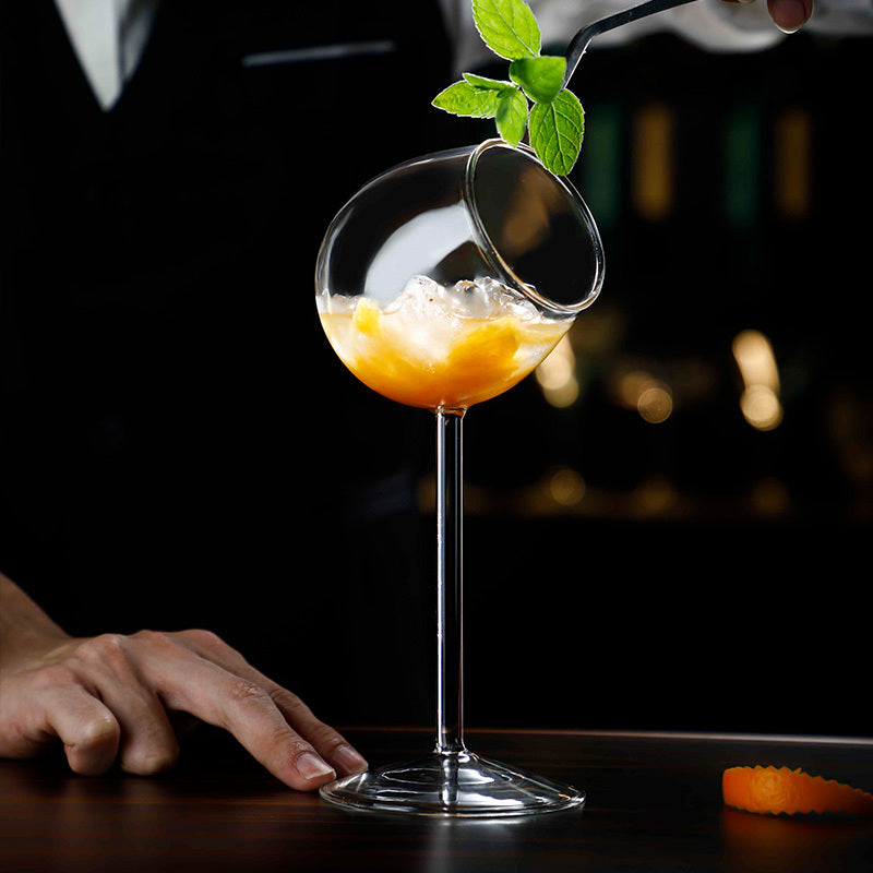 Sophisticated Glass Flask with Tilt Design