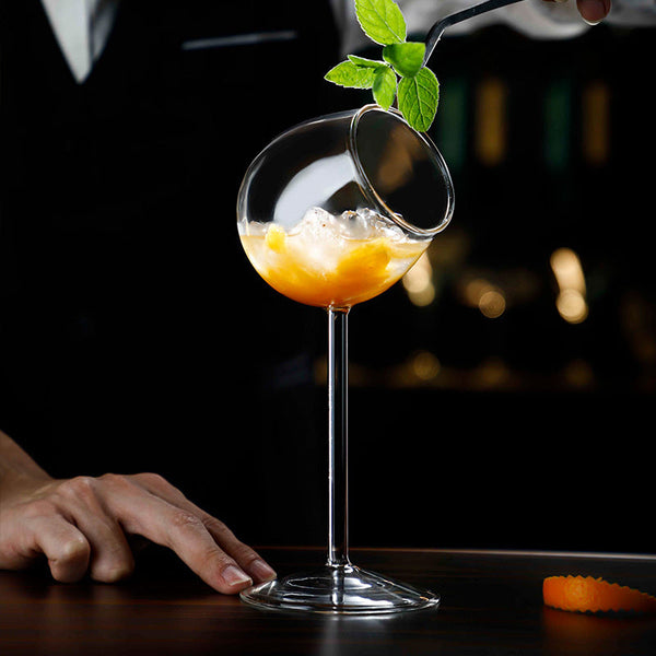 Tilted Glass Flask — 100ml Cocktail Shot