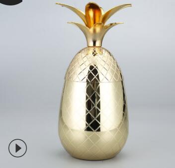 Pineapple Stainless Steel Glass