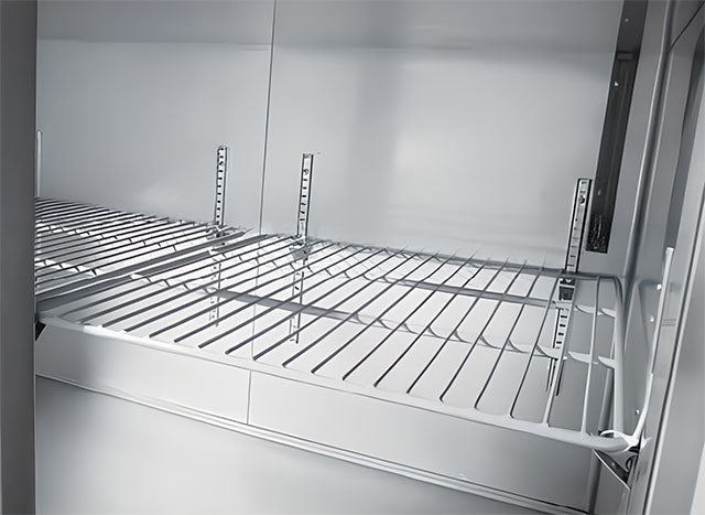 Refrigerated Prep Table with Undercounter Storage — 4-Door Worktop