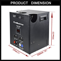 DMX512 Triple-Way Flame Machine — 200W Stage Fire Effect image preview