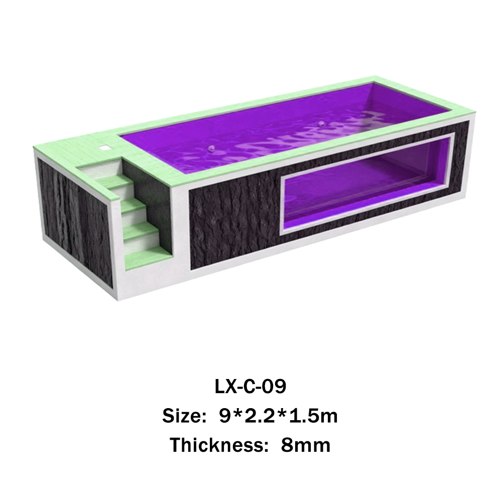 Prefab Above-Ground Fiberglass Swimming Pool — Container Series
