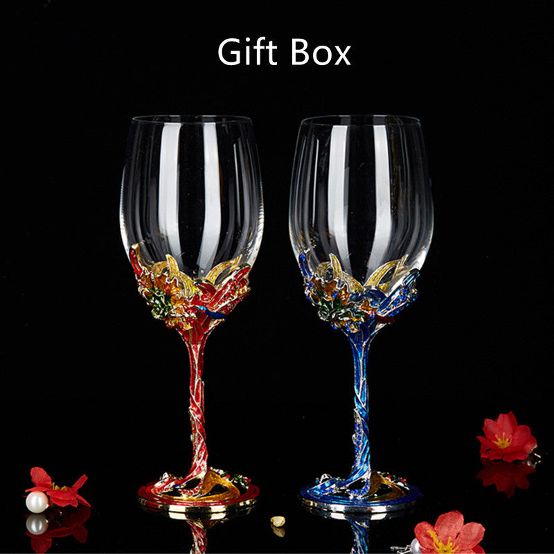Limited Edition Iris and Crane Enamel Glasses Collection